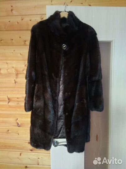 Шуба норковая воротник стойка