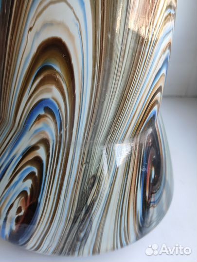 Ваза большая Латвия сульфидное стекло