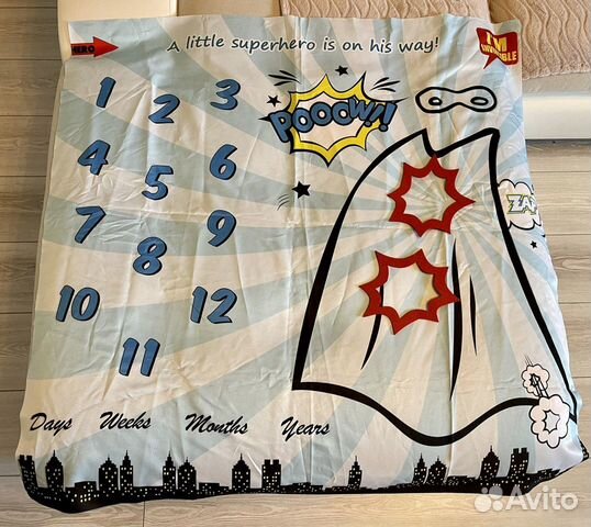 Фотофон-ростомер детский (пелёнка для фото)