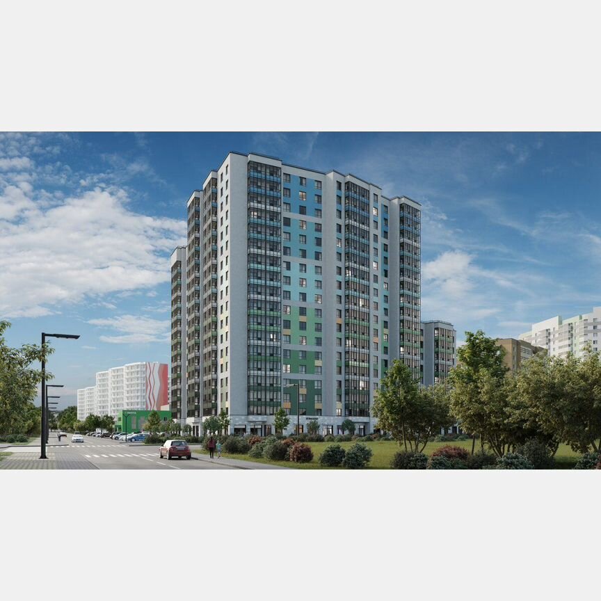 1-к. квартира, 37,1 м², 12/18 эт.