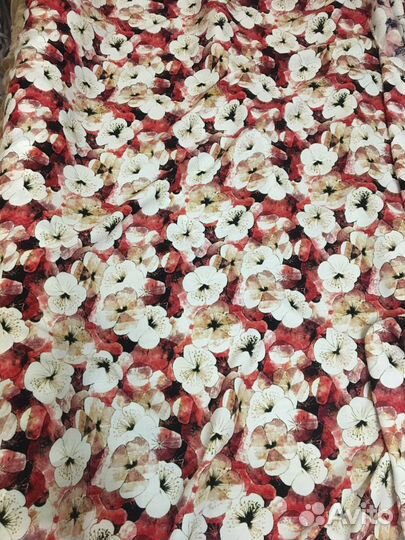 Ткань штапель принт (на рулон и на отрез)