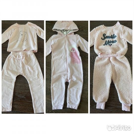 Вещи пакетом на девочку 80-86