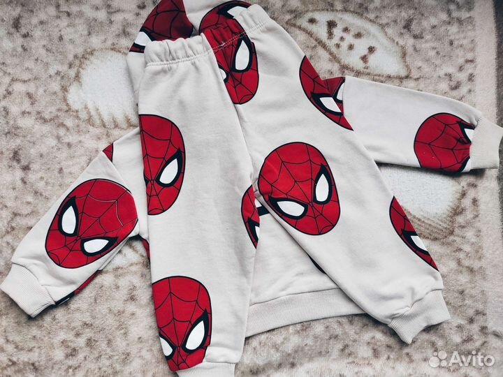 Костюм Спайдермен на мальчика (кофта+штаны)