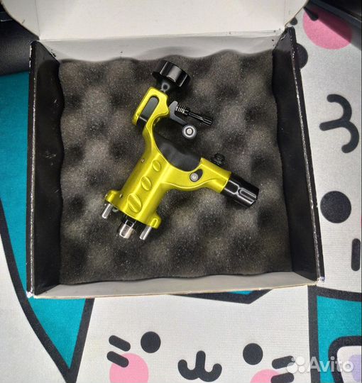 Тату машинка dragonfly X2 crazy lime + блок