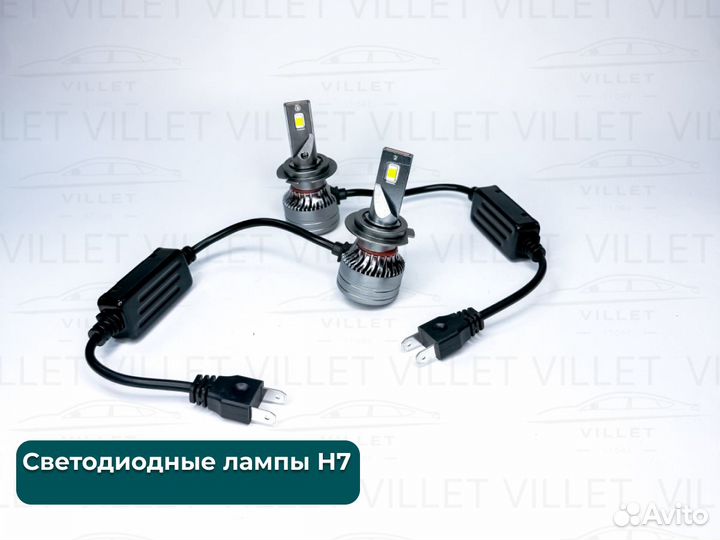 Светодиодные лампы, диодные автолампы LED птф H7