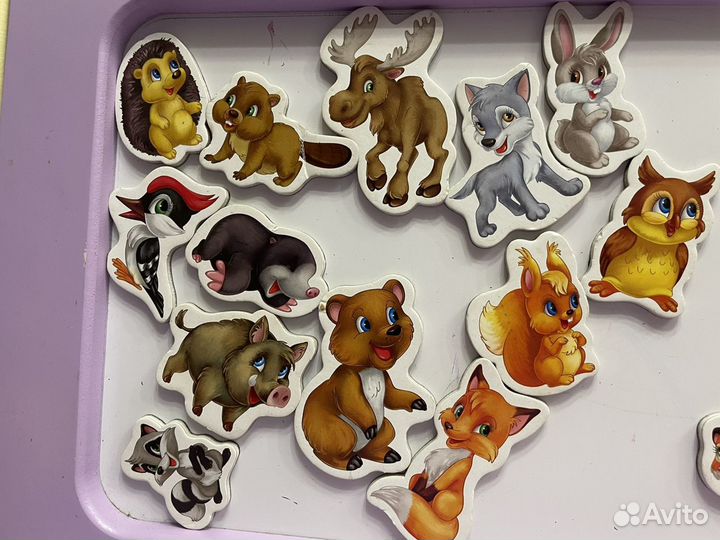 Мягкие магниты Конструктор Кубус.Учись считать