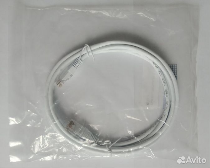 Патч-корд RJ-45 2м, кат.5е, Lanmaster UTP, литой