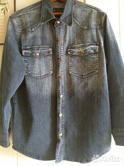 Рубашка муж. Джинсовая 54-56 р