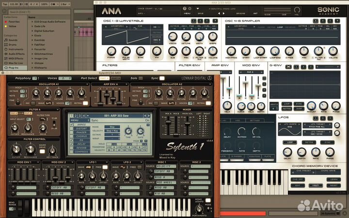 Лицензии синтов Sylenth1, UVI Falcon, Dune и др