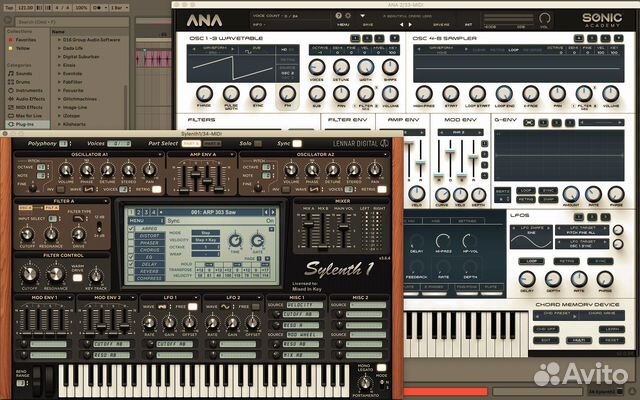 Лицензии синтов Sylenth1, UVI Falcon, Dune и др