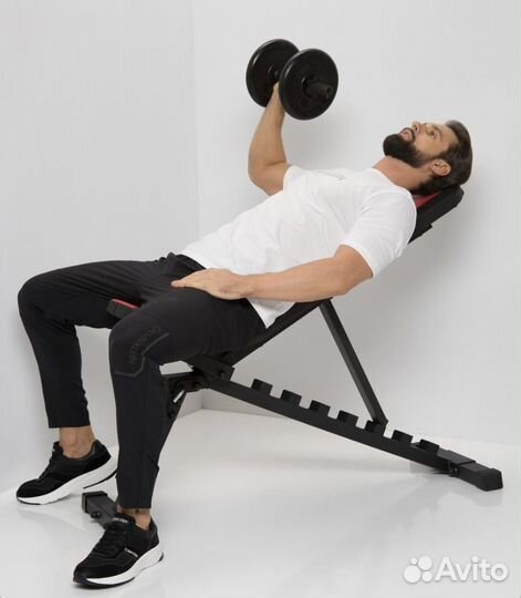 Скамья для жима и стойка с подстраховкой