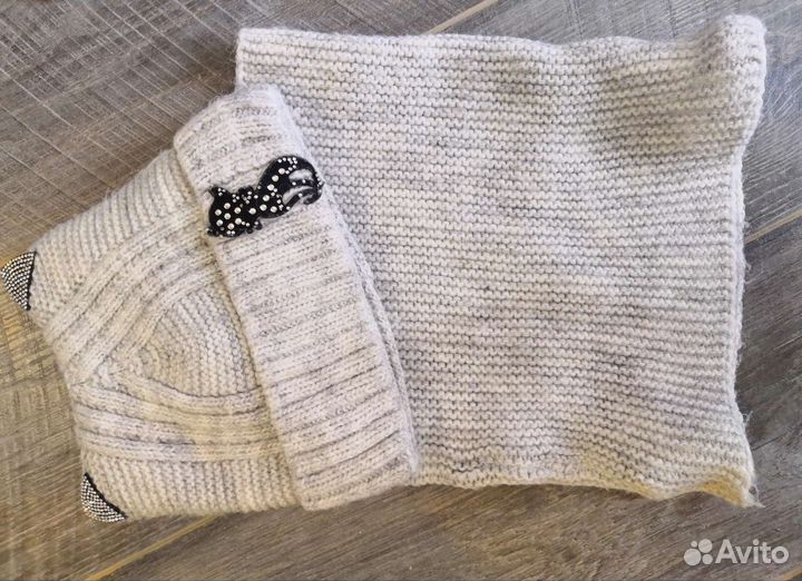 Шапка детская и шарф