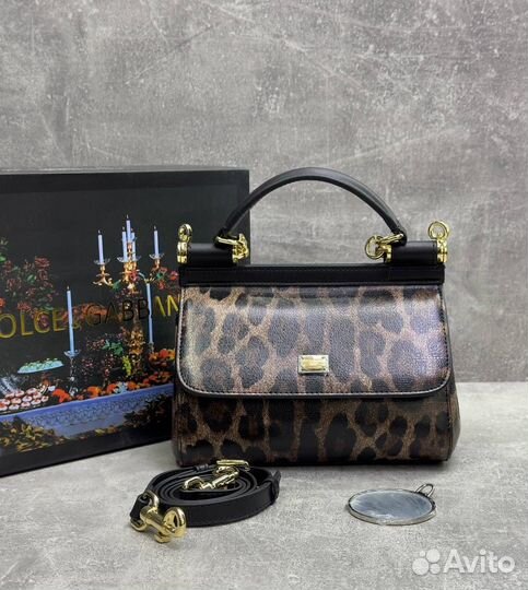 Сумка Dolce gabbana sicily leopard