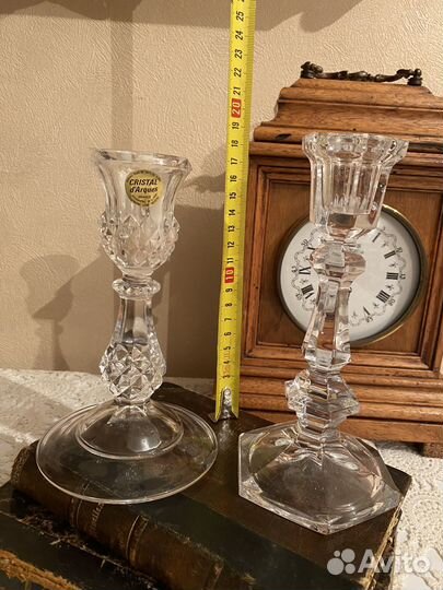 Подсвечники хрустальные. Германия
