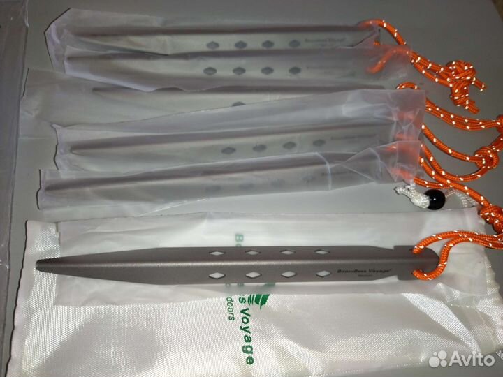 Титановые колышки 6шт для палатки - 2 вида