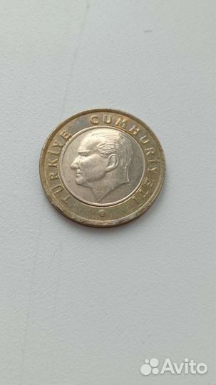 1 лира Турция 2019год