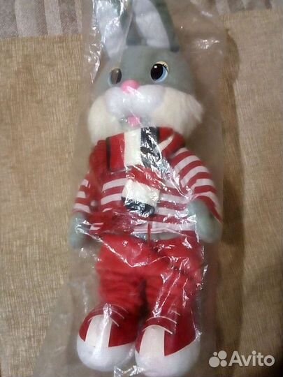 Товары для детей мягкая игрушка, зайка