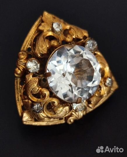 Брошь винтаж Крупная Царская