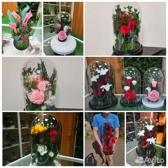 Роза в колбе оптом - много разных, от