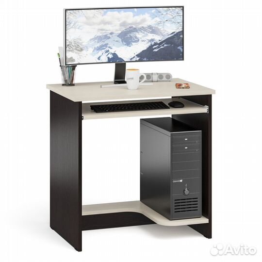 Стол компьютерный мд-ск-11-1 цвет венге/дуб
