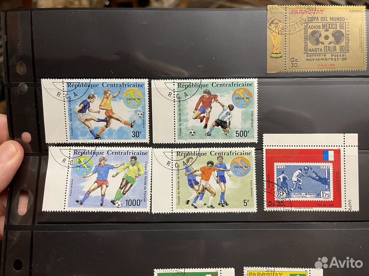 Марки. Спорт. Футбол. Подборка