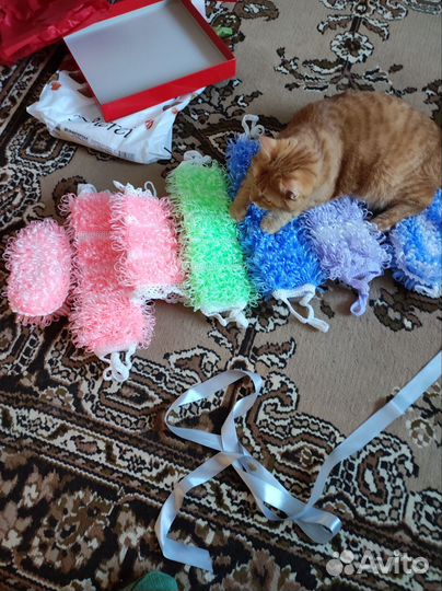 Вязаные мочалки