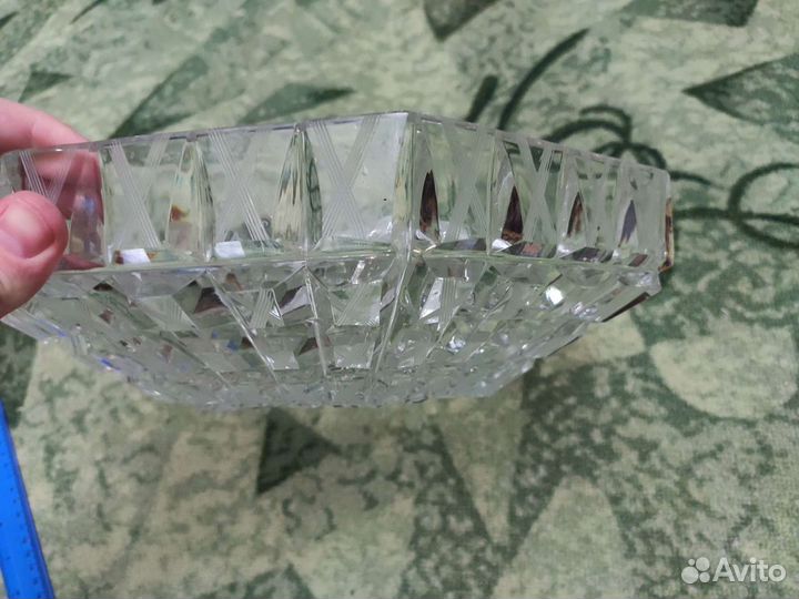 Хрустальная конфетница, Тарелка 30см