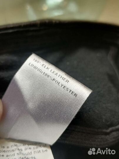 Кепка кожаная из кожи лося wigens