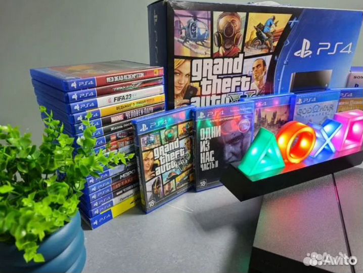 Sony playstation 4 + 50 игр / Гарантия