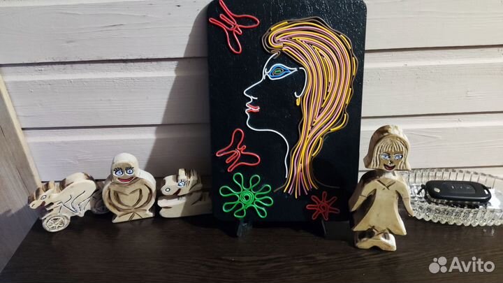 Игрушечные фигурки из дерева ручной работы