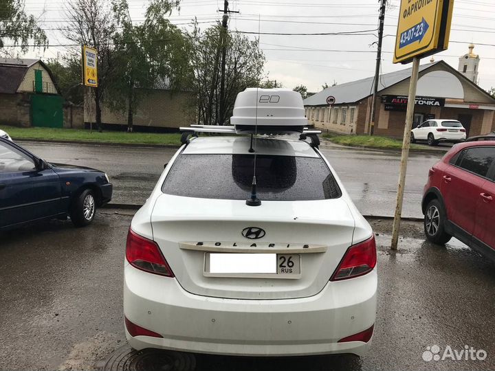 Автобокс на крышу Хендай Солярис