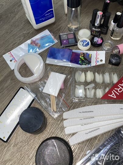 Стартовый набор маникюр/вытяжка/лампа/наращ/34цвет