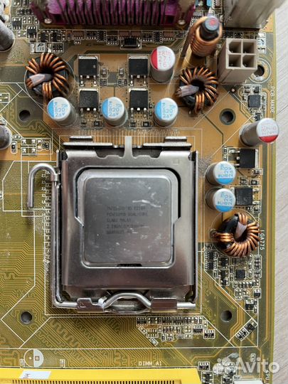 Материнская плата asus p5gc + проц