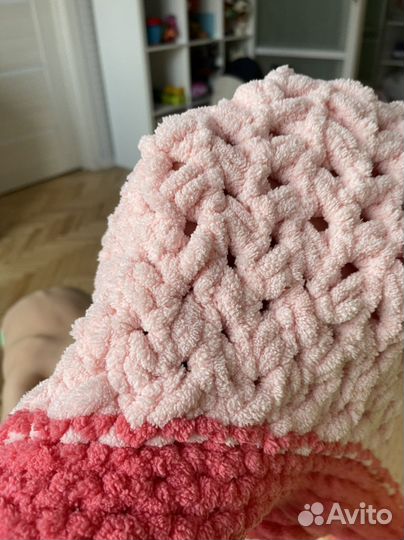 Вязанный плед детский