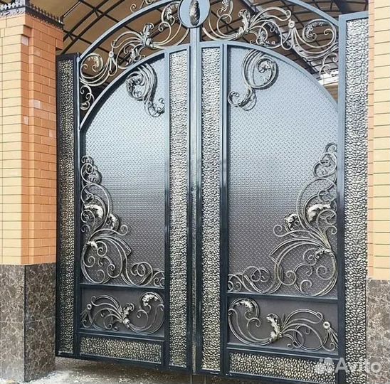 Кованные ворота распашные