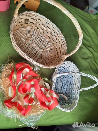 Корзина плетеная для подарков коробка