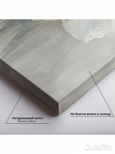 Интерьерная Картина Белая Рапсодия размер 60х90 см