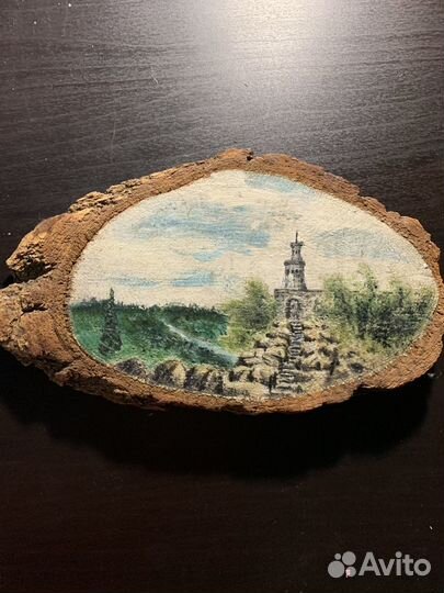 Картина на спиле дерева