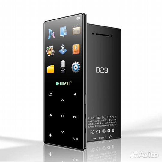 Плеер ruizu D29 8Гб черный