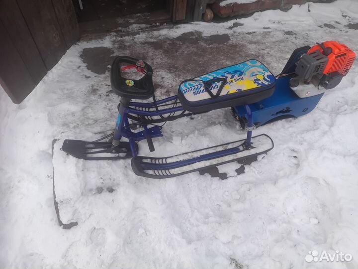 Детский снегокат с мотором бу