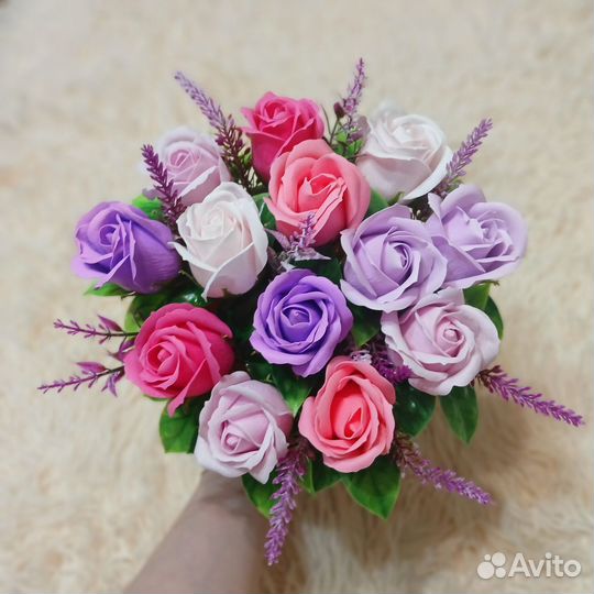 Мыльные розы букеты