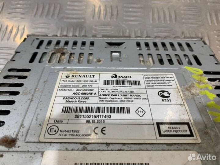 Магнитола Renault Duster