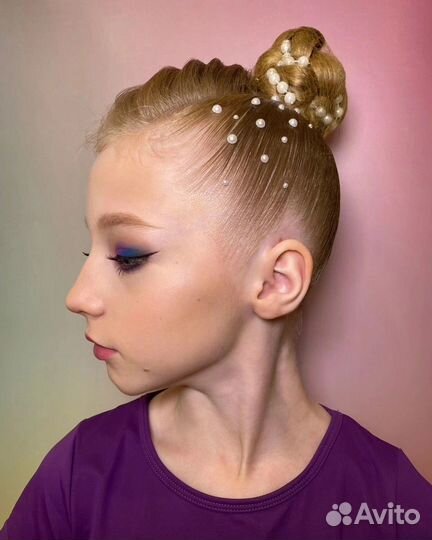 Прически и макияж для художественной гимнастики