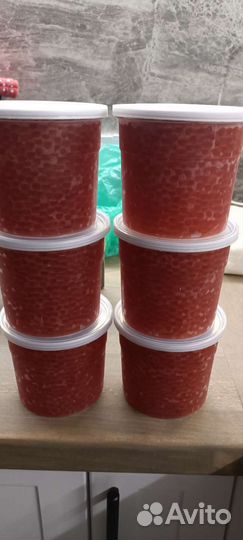 Красная икра кета