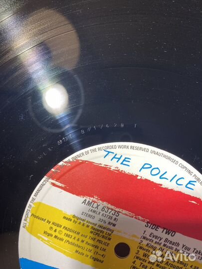 The Police Syncronicity lp UK 1983