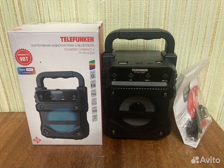 Bluetooth блютус колонка telefunken