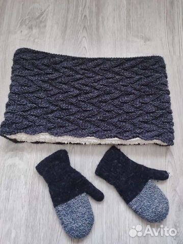 Снуд zara и варежки на мальчика