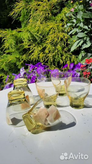 Рюмки цветное стекло СССР