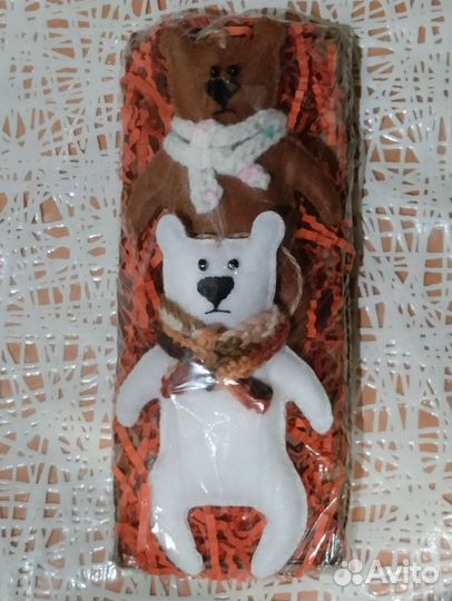 Медвежата елочные игрушки