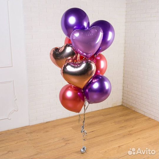 Воздушные шары с гелием, гелевые шарики